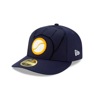 Sapca New Era Milwaukee Brewers MLB Logo Elements Low Profile 59FIFTY Fitted - Albastri